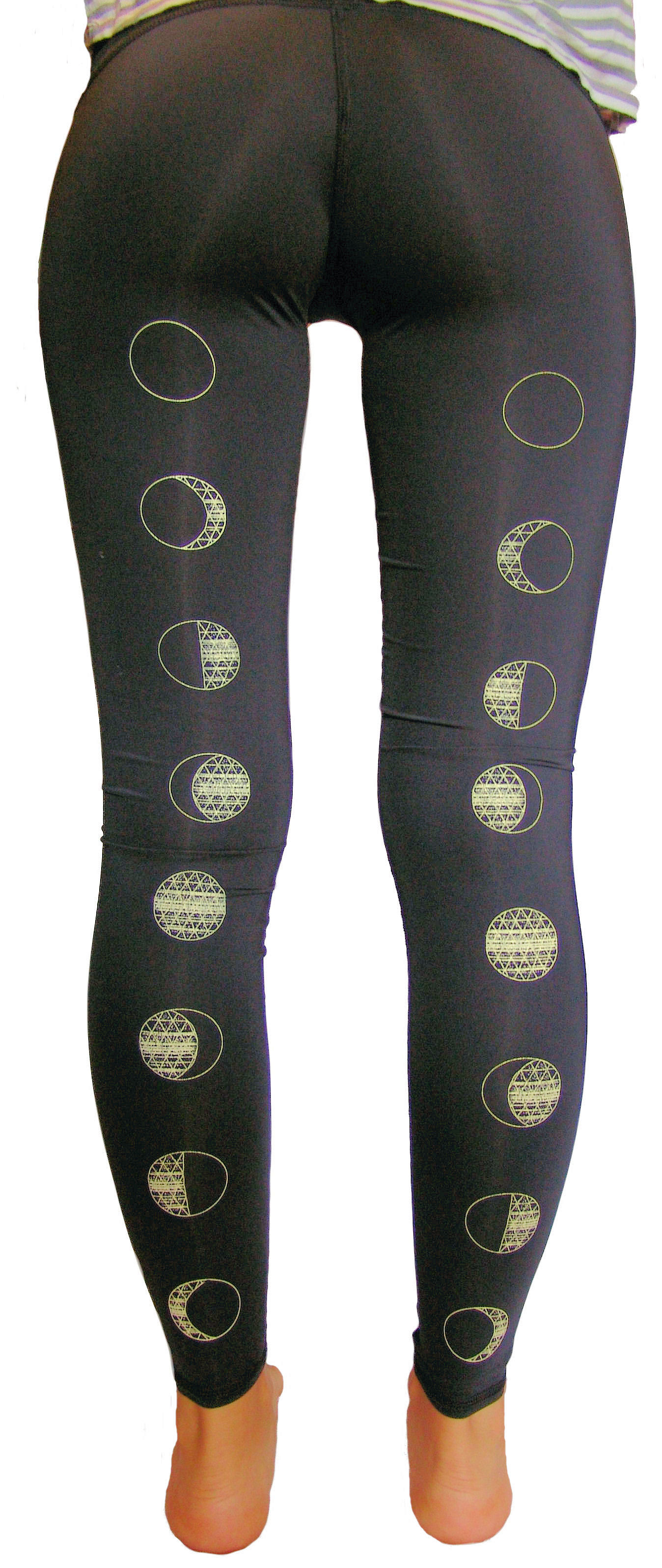 teeki - Designer Active Wear - Moon Dance Black Hot Pant