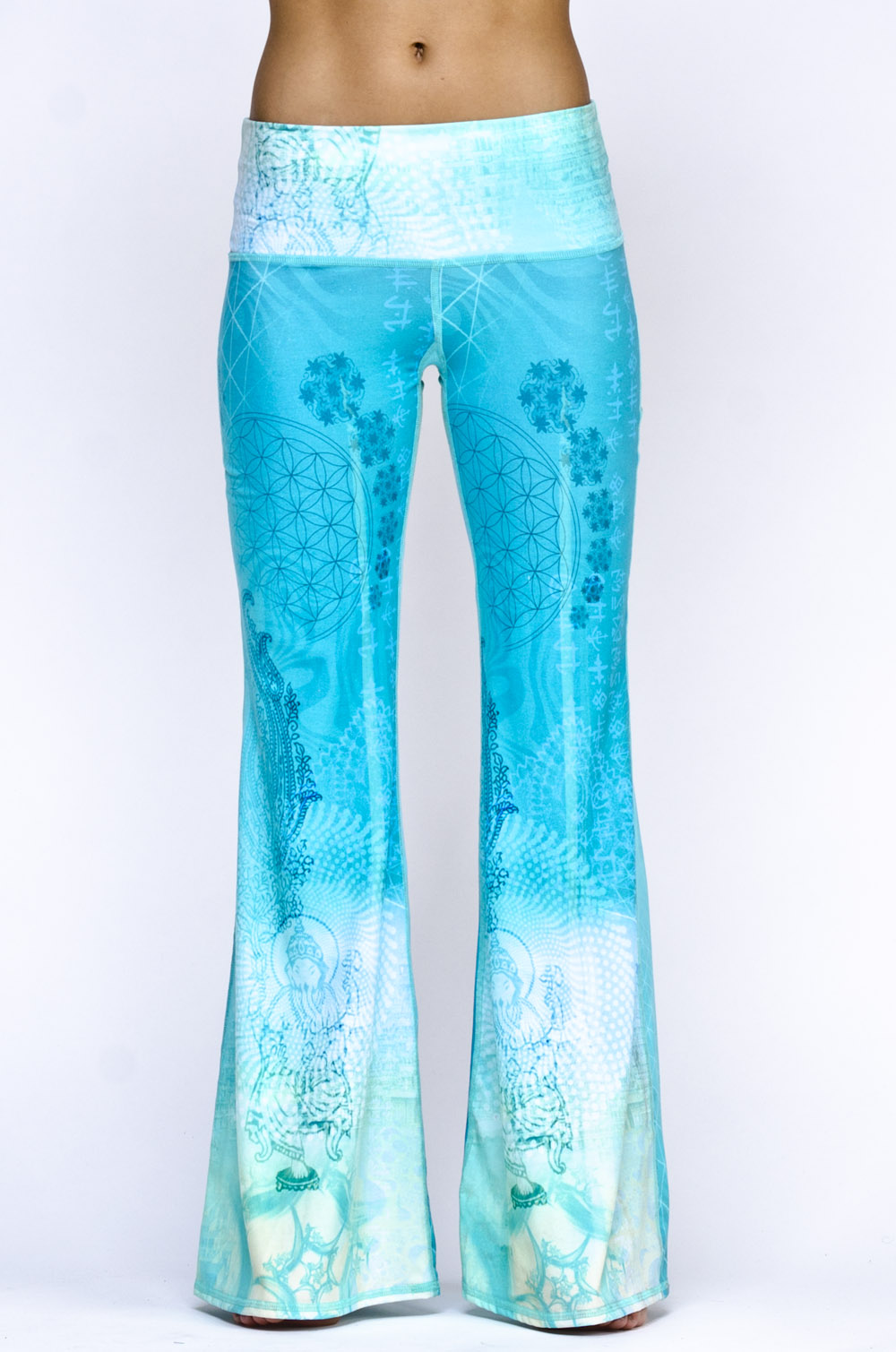 Teeki Yoga Pants ~ Ganesha Bell Bottom ~ Yoga Club, RYS, IAYT Designer ...